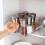 6 Pcs Adhesive Sliders for Cabinets Pull Out Drawer Organizer Accessories Pull Out Rail for Baskets,Bins,Cabinet,Shelves 7