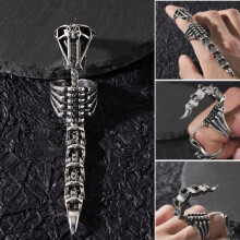 Vintage Scorpion Ring for Men - Adjustable Zinc Alloy