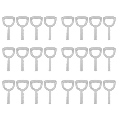 24X Meat Scraper Bone Dust Scraper Bone Scraper White  Scraper Bone Dust Remover Square Bone Dust Scraper