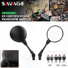 Passend für Motorräder E9 Rückspiegel 8 mm/10 mm für KAWASAKI KLX KLR Honda XR CRF Suzuki Yamaha