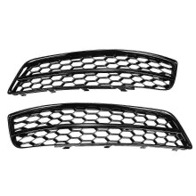 Applies to Black Car Front Bumper Fog Light Mesh Grille for A3 8P 2009-2013 Fog Lamp Honeycomb Cover