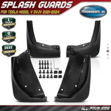 Applies to 4x Splash Guards Mud Flaps Mudguards Front Rear for Tesla Model Y 5YJY 2021-2024