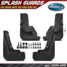 Applies to 4x Splash Guards Mud Flaps Mudguards Front & Rear for Nissan Ariya FE0 2022 2023