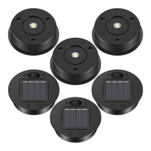 Set van 6 vervangende deksels voor solarlantaarns, LED-zonnepaneeldeksels voor hangende buitenlantaarns