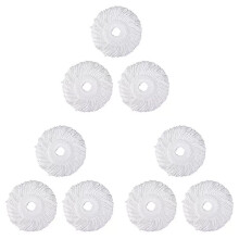 Mop Micro- Refill for 360 Spin Magic Mop-Microfiber Replacement Mop -Round Shape Standard Size (White-9 Pack)