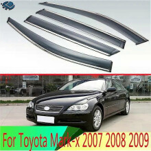 Compatible For Toyota Mark-x 2007 2008 2009 Plastic Exterior Visor Vent Shades Window Sun Rain Guard