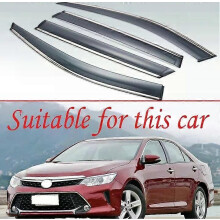 Compatible For Toyota Camry 2013 2014 2015 2016 2017 Plastic Exterior Visor Vent Shades Window Sun Rain