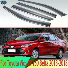 Compatible For Toyota Vios XP150 Belta 2013 2014 2015 2016 2017 2018 Plastic Exterior Visor Vent Shades