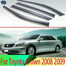 Passend für Toyota Crown 2008 2009 Kunststoff-Außenblenden, Windabweiser, Fenster-Sonnenschutz, Regenabweiser