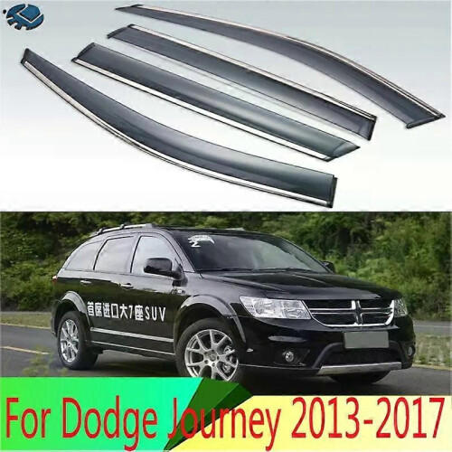 Compatible For Dodge Journey 2013-2017 2014 2015 2016 Plastic Exterior Visor Vent Shades Window Sun