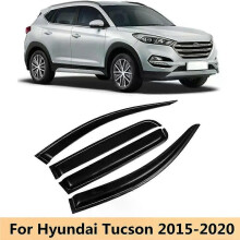 Applies to Car Side Window Visor Deflector Vent Awnings Shelters Rain Guard Cover For Hyundai Tucson
