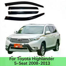Applies to For Toyota Highlander 5-Seat 2008-2013 Car Styling Accessories Window Visor Deflector Weathershield
