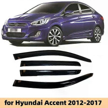 Applies to For Hyundai Accent 2012 2013 2014 2015 2016 2017 Car Side Window Visor Deflector Vent Awnings