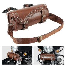 Passende Nicecnc Motorradgabeltasche für Harley Davidson Dyna Sportster Touring, Leder, wasserdicht