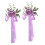 Ceinture de dossier de chaise de mariée, 2 pièces,-Violet 1
