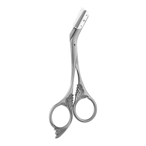 Ciseaux polyvalents pour tondeuse à sourcils en acier-Argent