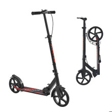 Kinderroller ab 8 Jahren - Duoku - Jugendliche und Erwachsene, 2-Rad-Modell mit verstellbarem Lenker, schwarze Farbe