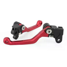 (Rot) Gilt für CNC-gefräste Brems- und Kupplungshebel für HONDA XR400R, XR250R, XR650R, CRF250 und CRF450