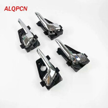(Front left-chrome)Applies to for 2011-2016 Kia Picanto front Door Rear Door inner chrome black silver