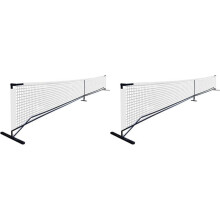 2X Portable Pickleball Net 22ft Adjustable Indoor Outdoor Pickle Net for Backyard Schools Community Centers