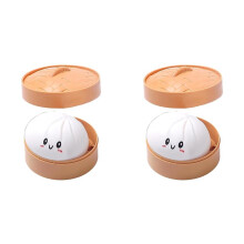 Dumpling Sensory Squeeze Toy for Realistic and Stress Relief Decompression Dough Gift 2pcs