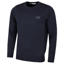 (XL, Navy Marl) Calvin Klein Mens 2026 Durable Comfort Crew Neck Tour Golf Sweater