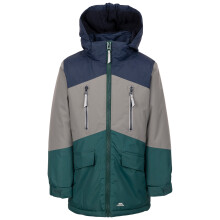 (9-10 Years, Pine Platinum) Trespass Kids Waterproof Padded Jacket Hood Westere