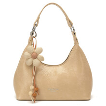 Trendy PU-handtas met hangende crossbodytas met-Khaki