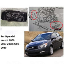 (Co-Pilot - Rechts R) Kompatibel (2 Stück/1 Set) Accent 06-10 Motorschutz unten, Wassertankschutz unten,