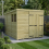 7 x 10 Pent Shed Tanalised (Double Door, With Windows) 1