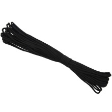2X Paracord 550 Paracadute Corda 7 Corda Centrale per Corda Da Campeggio Da Arrampicata -Nero 50FT