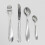 (24pc set) Cutlery Set Stainless Steel Hammered Handle Silver 5