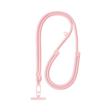Stylish Anti Loss Phone Cord Lanyard Detachable Hook-Light pink