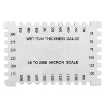 Compatible con peine para película húmeda de 25-3000 µm. Medidor de espesor de película húmeda de alta precisión hexagonal con exactitud