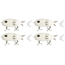 4 St Miniglidbeten för Abborrfiske, Flerdelat Swimbait, Sötvattens- och Saltvattenswobbler