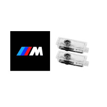 2 kpl BMW-auton oven logolla varustettua LED-tervetulovaloa, laserprojektori, vaihtolamppu