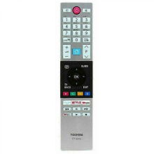 Nuevo mando a distancia CT-8543 compatible con televisores Toshiba Netflix 40L2863DG, 32W2863DG y 43V5863DG.