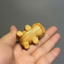 Estatua de hipopótamo tallada en madera, escultura, adorno, figura decorativa para el hogar, la oficina o el escritorio, regalos 2025