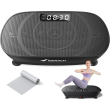 MERACH Black Vibration Plate Exercise Machine