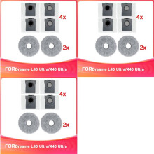 3Conjunto para Aspirador de Pó Robô para L40 Ultra/X40 Ultra, Saco de Pó e Esfregão, Consumíveis para Máquina de Varredura