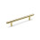 Satin Brass T-Bar Cabinet Handles (128mm Handle) 1