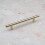Satin Brass T-Bar Cabinet Handles (128mm Handle) 4