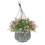 Artificial Floral Hanging Basket UV Resistant 34cm (Pink) 1