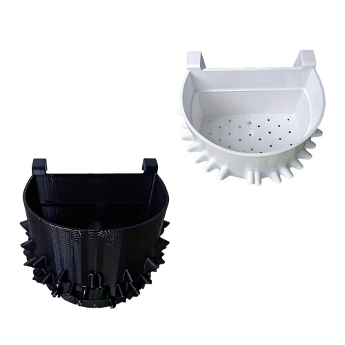 L’accessoire d’aquarium imprimé en 3D noir ou blanc-Noir 1
