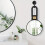 50X Magnification Cosmetic Mirror Handheld Design-Black gold 10