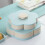 Multi Compartment Serving Tray Innovative Rotating-Blue DU 6