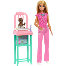 Barbie You Can Be Anything - Blonde Baby Doctor Doll With Baby and Accessories