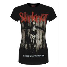 (S, Black) Slipknot Womens/Ladies .5: The Gray Chapter Album T-Shirt