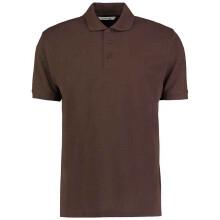 (L, Chocolate) Kustom Kit Mens Klassic Piqué Polo Shirt