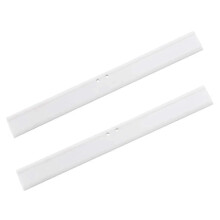25 cm gummikant for dusjnal, hvit silikon erstatningskant, 2 stk. SZRH